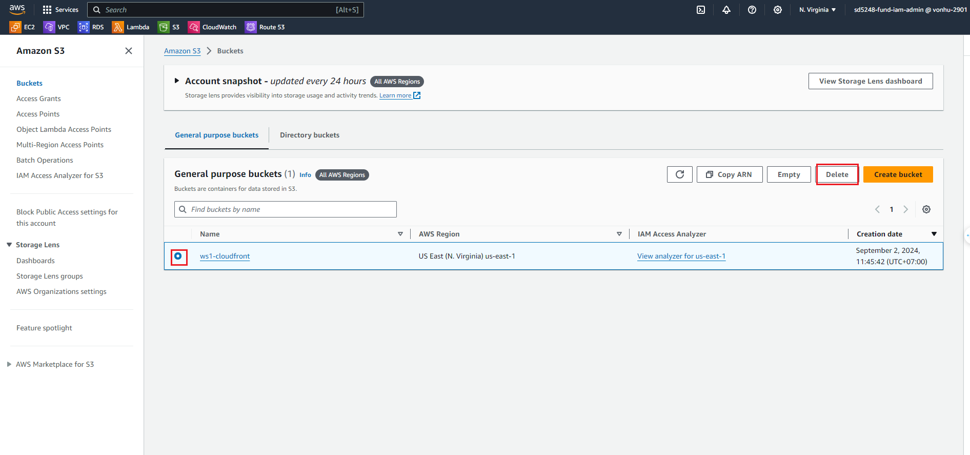 Clean up resources AWS System Manager